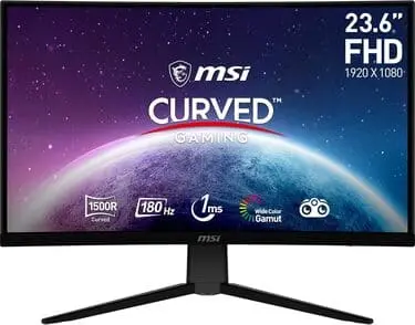 MSI G2422C 23,6 Zoll FHD Curved Gaming Monitor - 1500R 1920 x 1080 VA Panel, 180Hz / 1ms, Adaptive Sync - DP 1.2a, HDMI 2.0b CEC