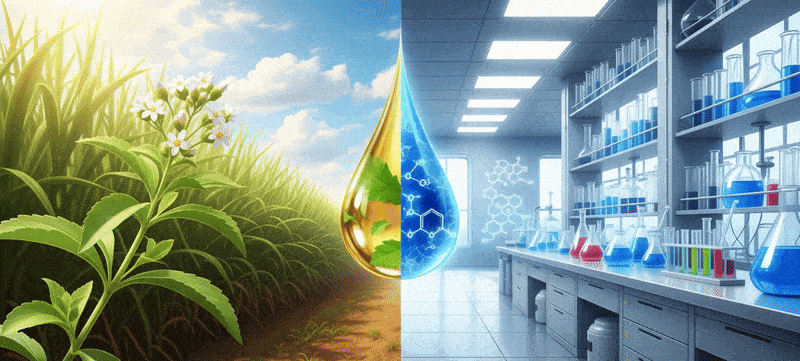 Animation: Zucker vs. Süßstoff - Vergleich